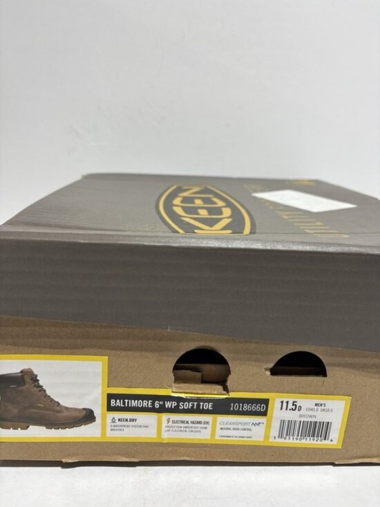 Keen Utility Men’s Baltimore 6” Waterproof Soft Toe Work Boots, Size 11.5 D
